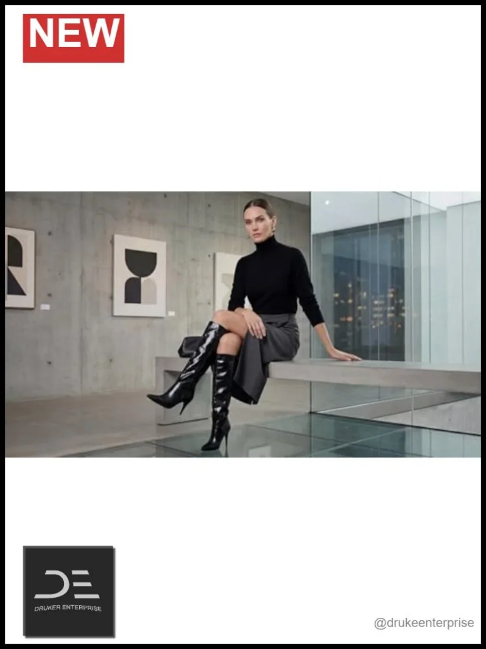 Over the Knee Boots Pointed Toe Stiletto Heel Faux Leather Slip On Tall Boots